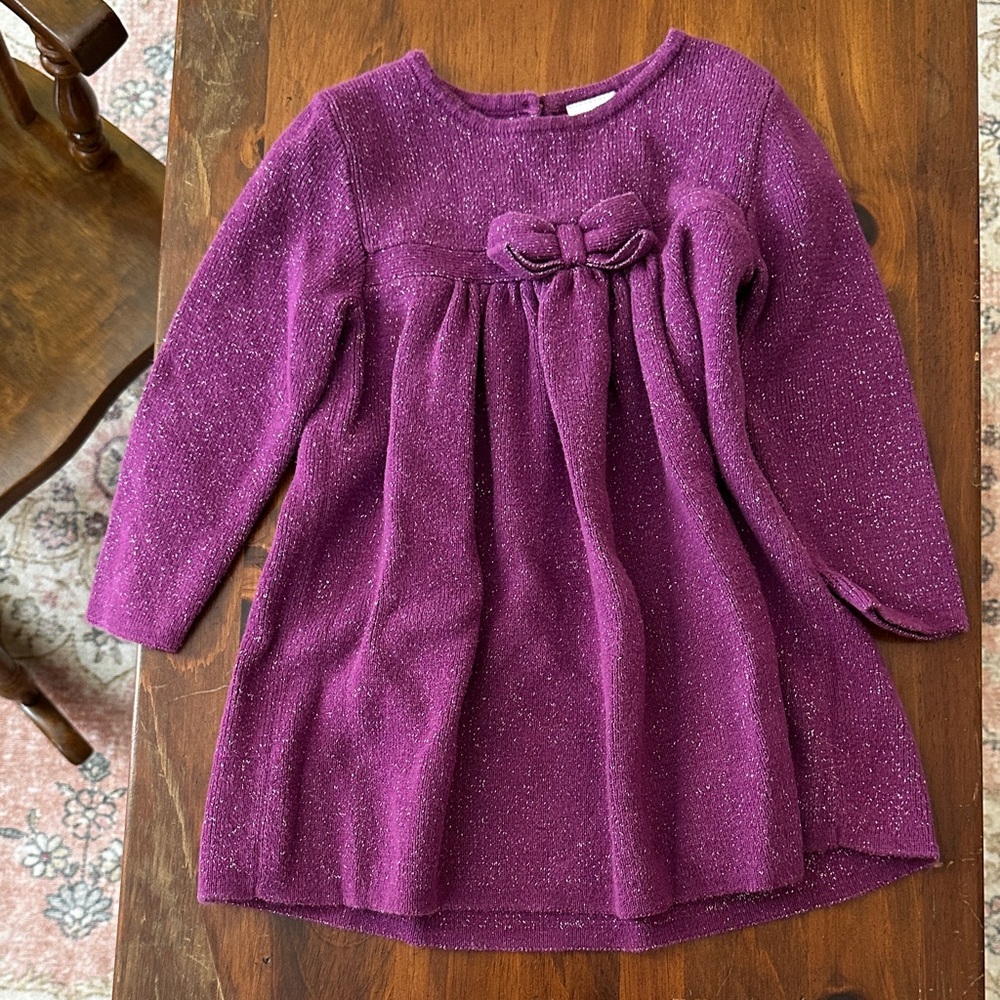 Purple Sparkle Gymboree Sweater Dress